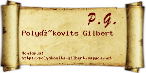 Polyákovits Gilbert névjegykártya